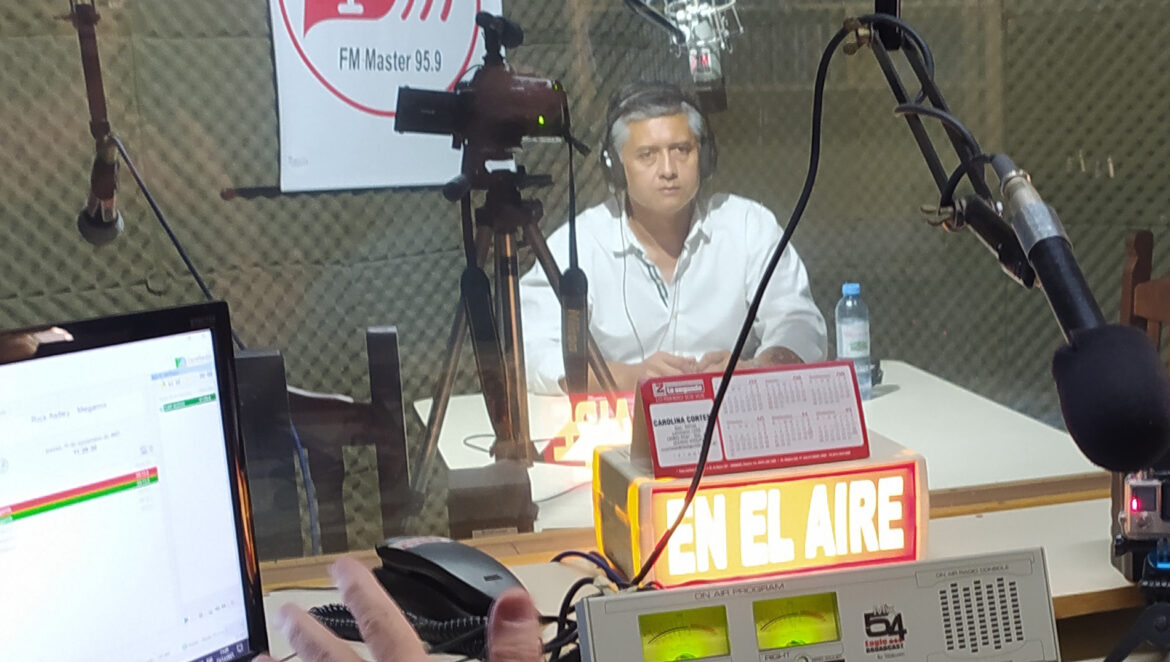 Diego Vargas habló de propuestas y se puso en dialogo telefónico con Roberto Mirabella